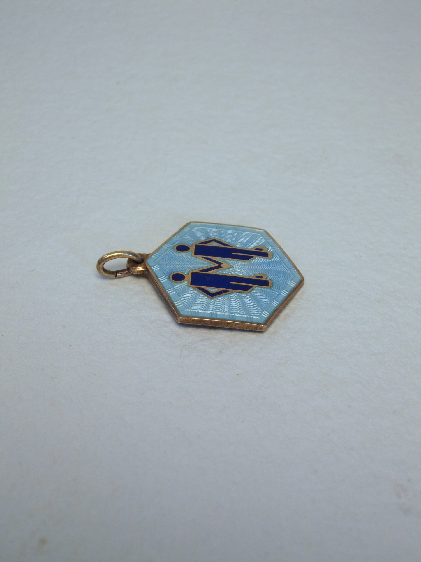 Norwegian Vintage David Andersen Sterling Zodiac Pendant with Enamel