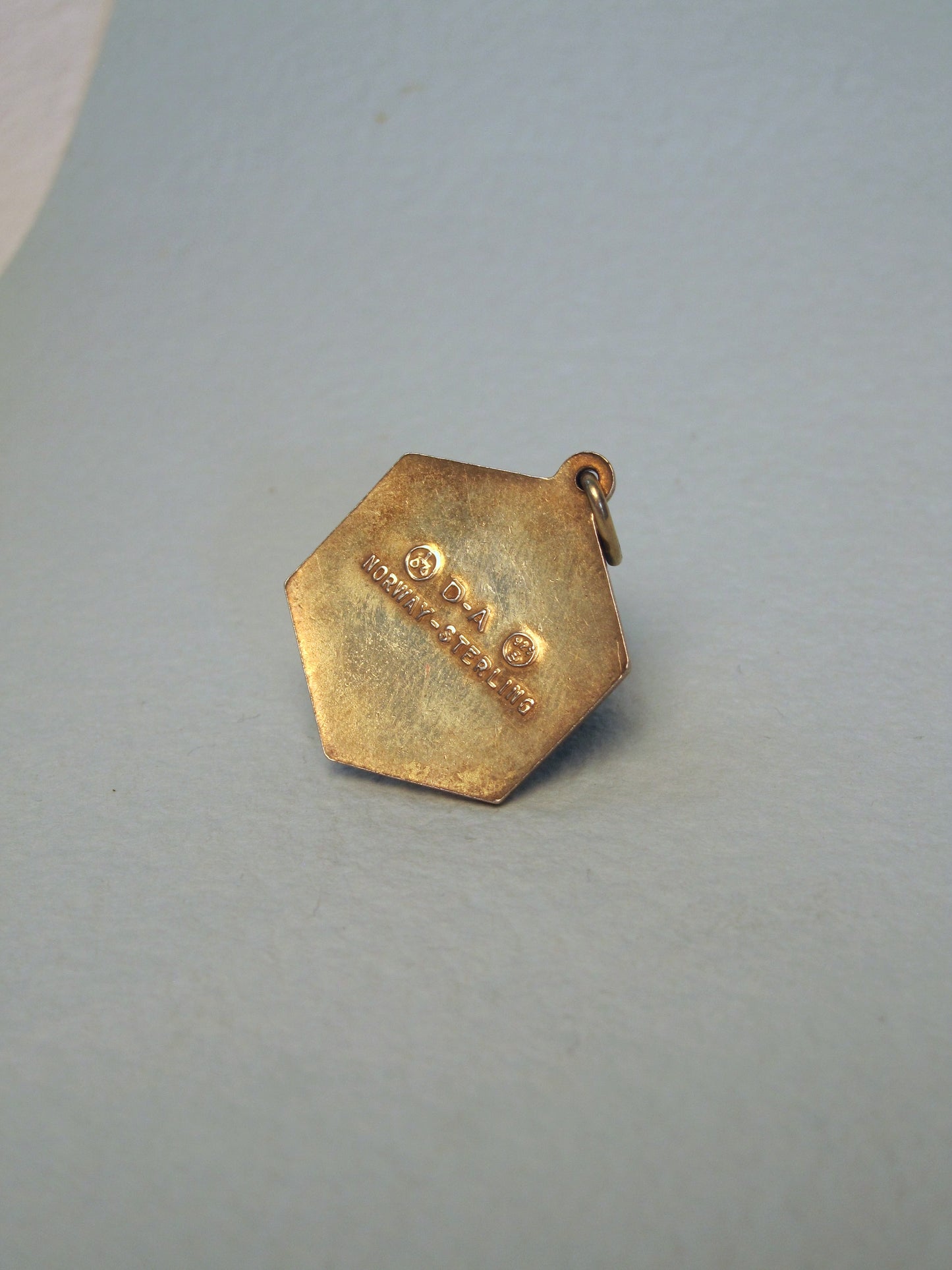Norwegian Vintage David Andersen Sterling Zodiac Pendant with Enamel