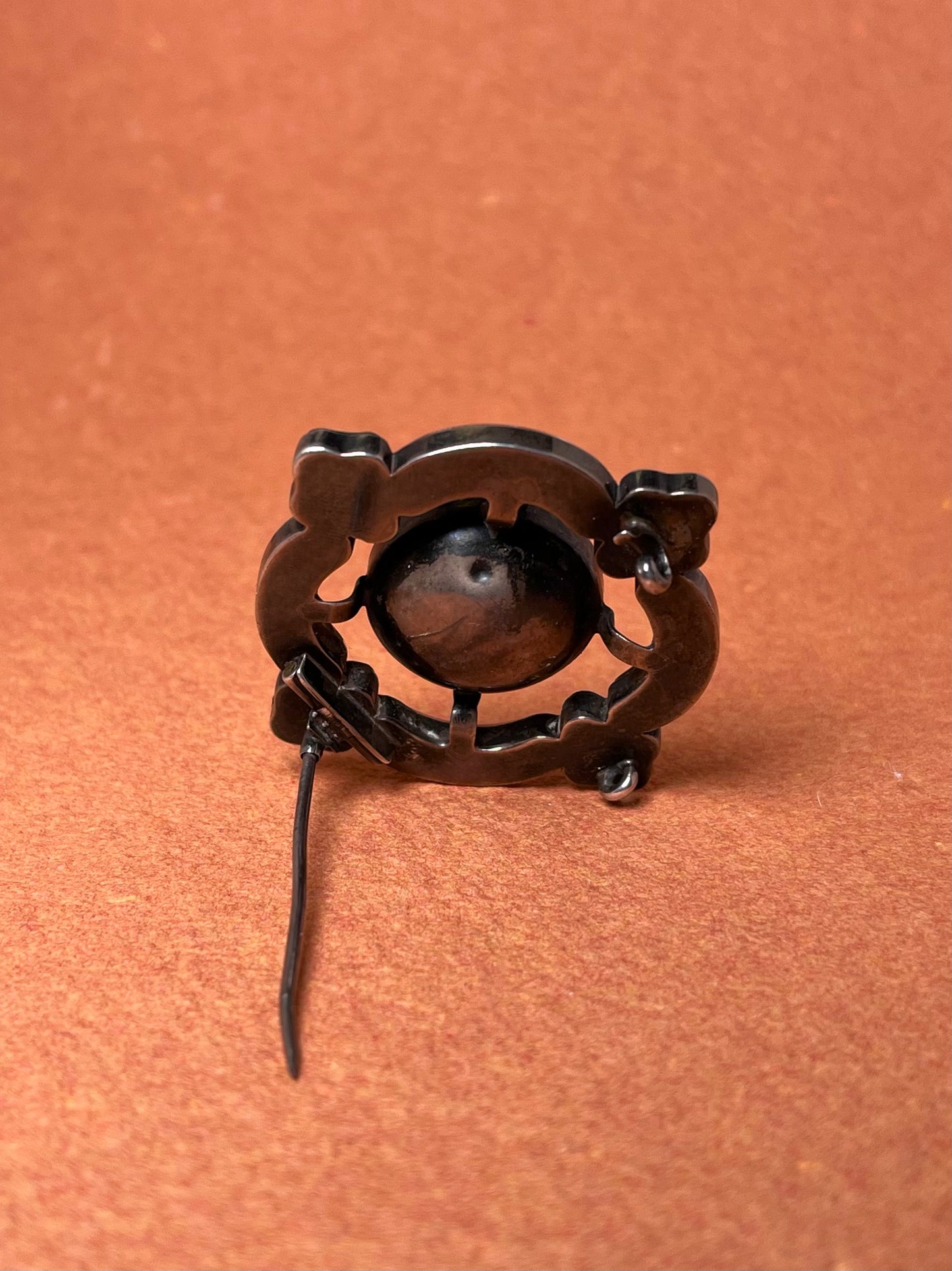 Victorian Scottish Agate and Foiled Rock Crystal Brooch