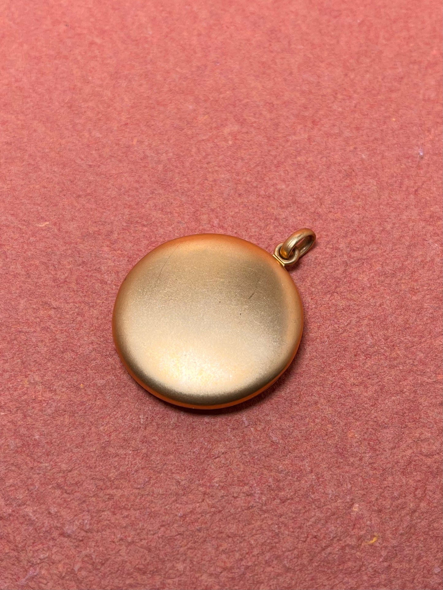 Antique Bloomed Gold Filled Plain Locket