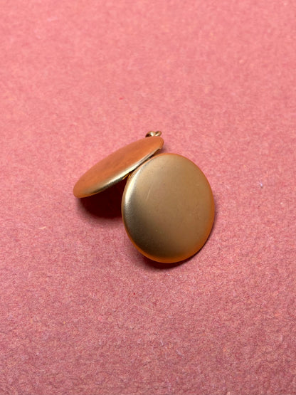 Antique Bloomed Gold Filled Plain Locket