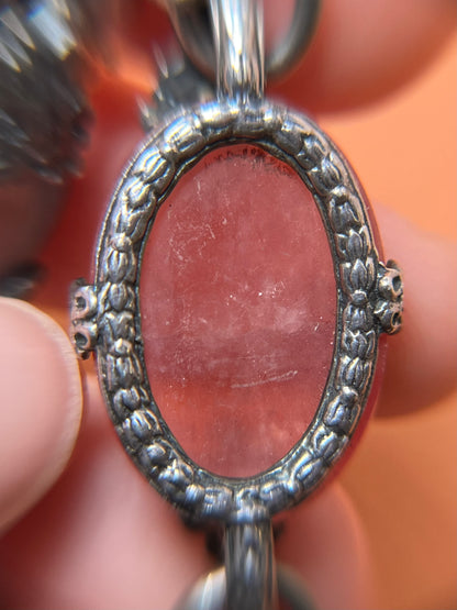 Antique Scottish Specimen Agate Bracelet in Sterling c. 1900