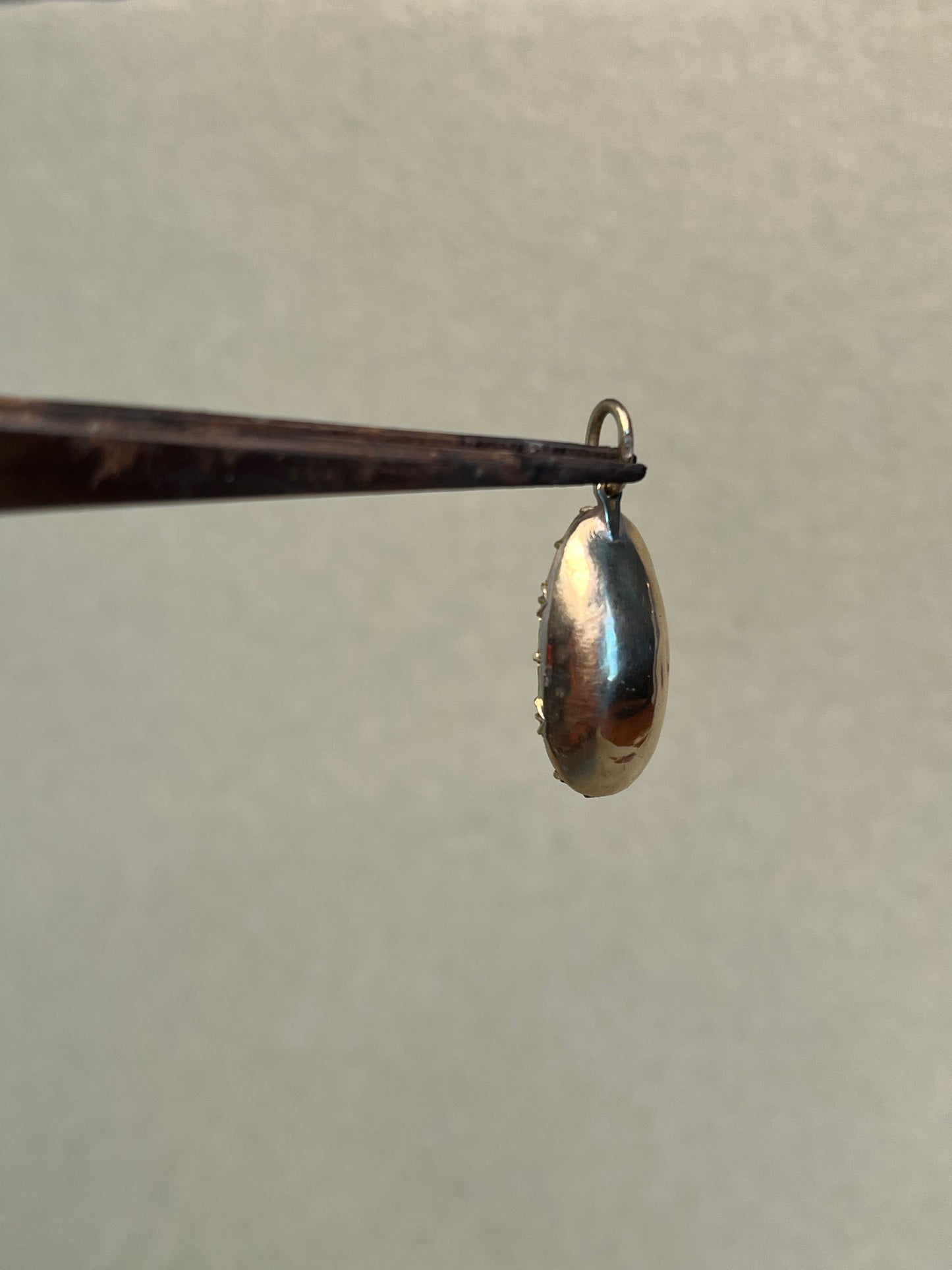 Delicate Late Georgian ~8 Carat Imperial Topaz Pendant
