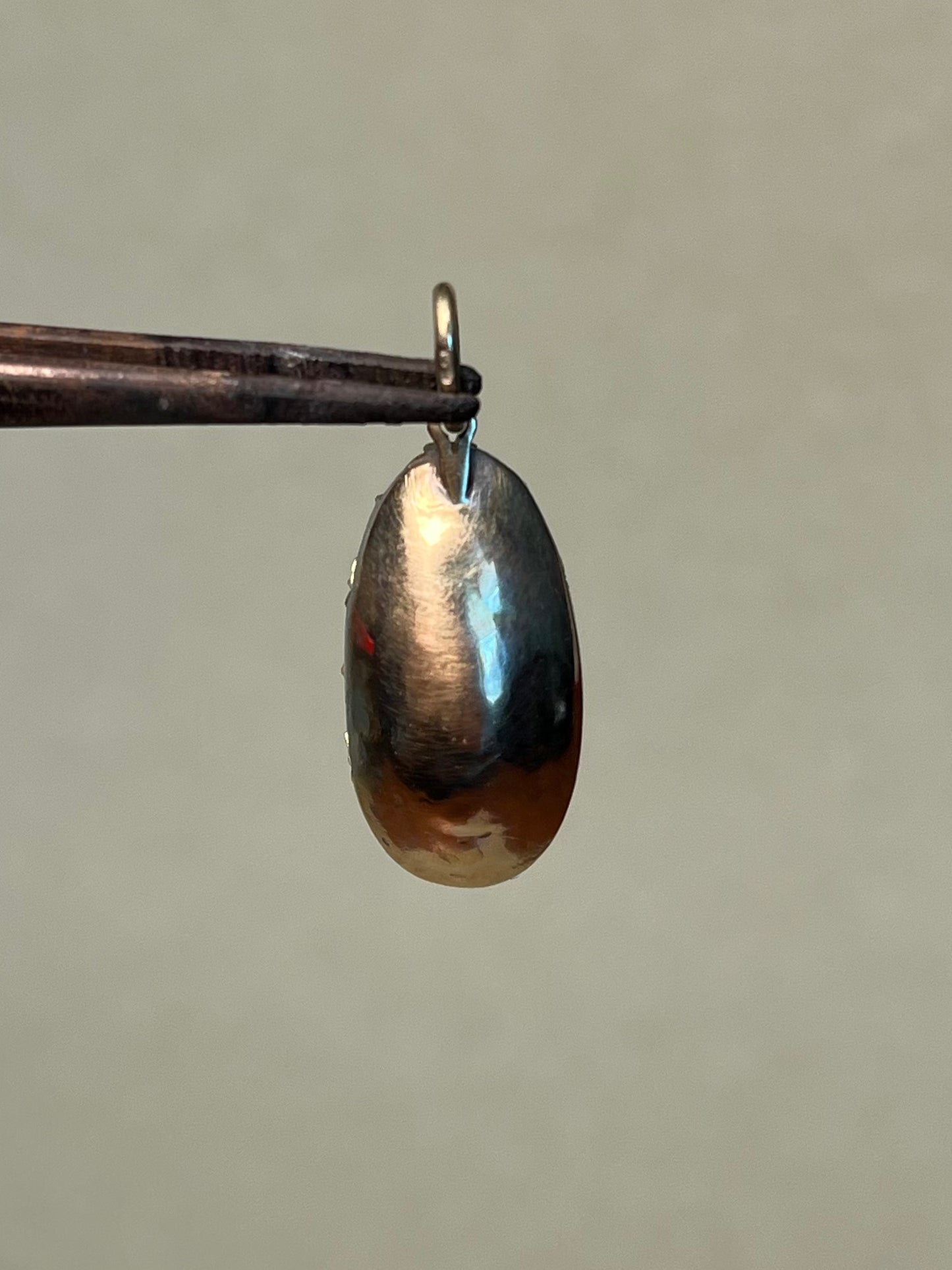 Delicate Late Georgian ~8 Carat Imperial Topaz Pendant