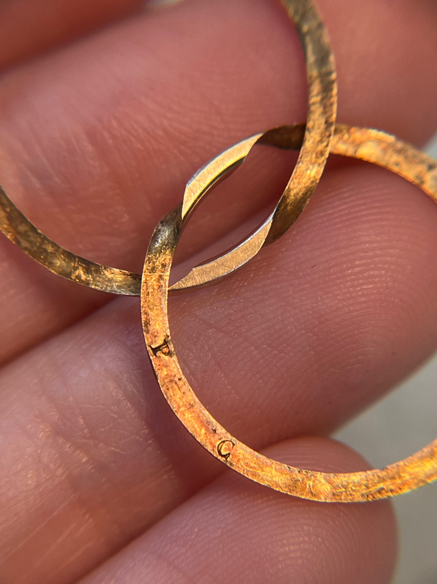 Antique 18K French Gimmel Wedding Ring