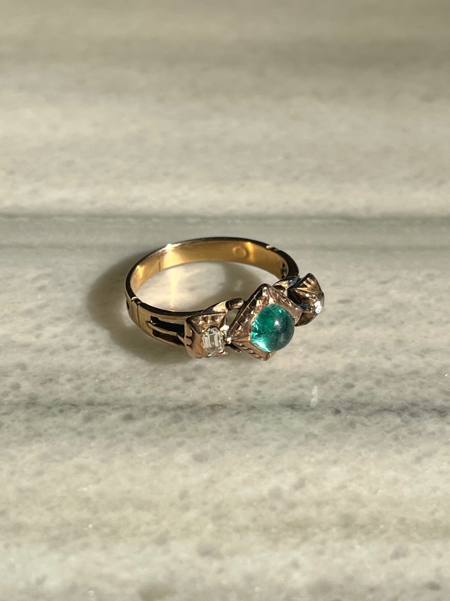 18th Century Emerald and Diamond Ring