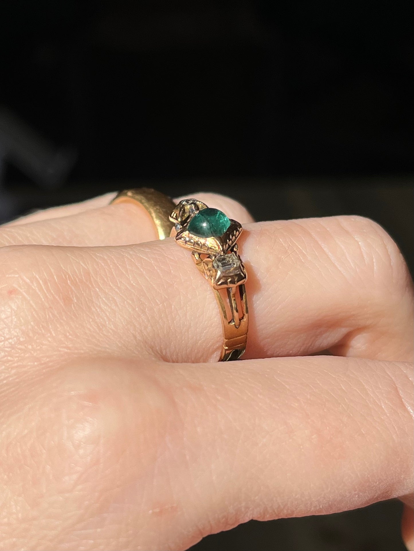 18th Century Emerald and Diamond Ring