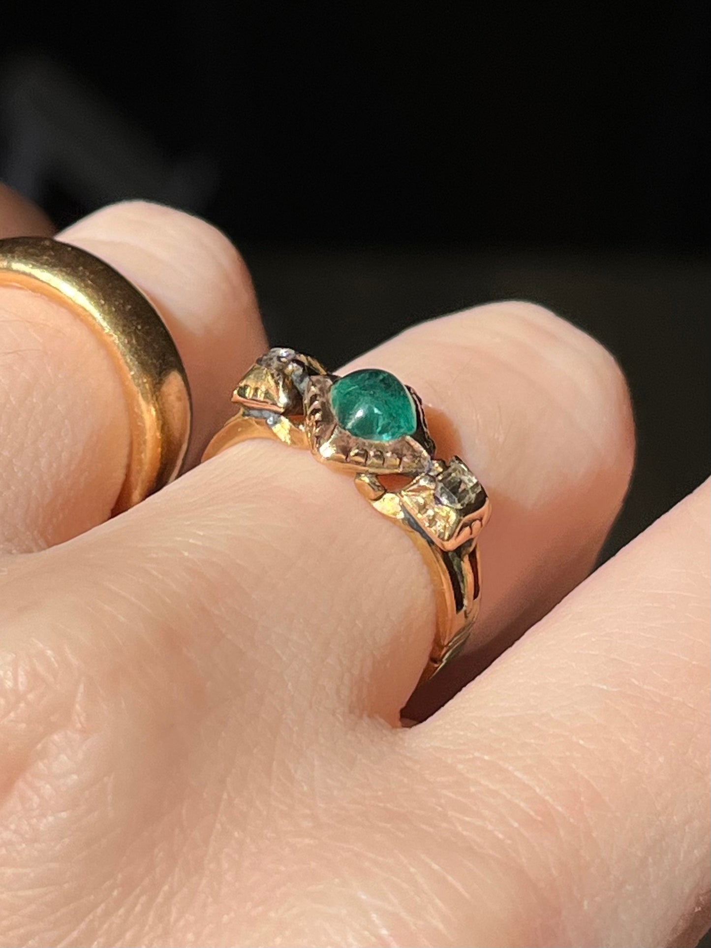 18th Century Emerald and Diamond Ring