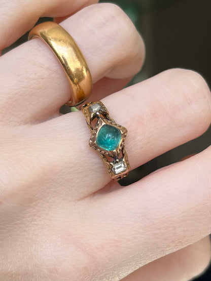 18th Century Emerald and Diamond Ring