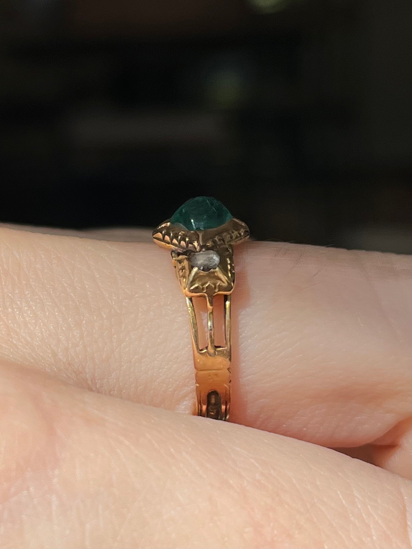 18th Century Emerald and Diamond Ring