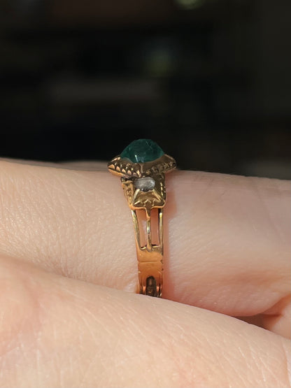 18th Century Emerald and Diamond Ring
