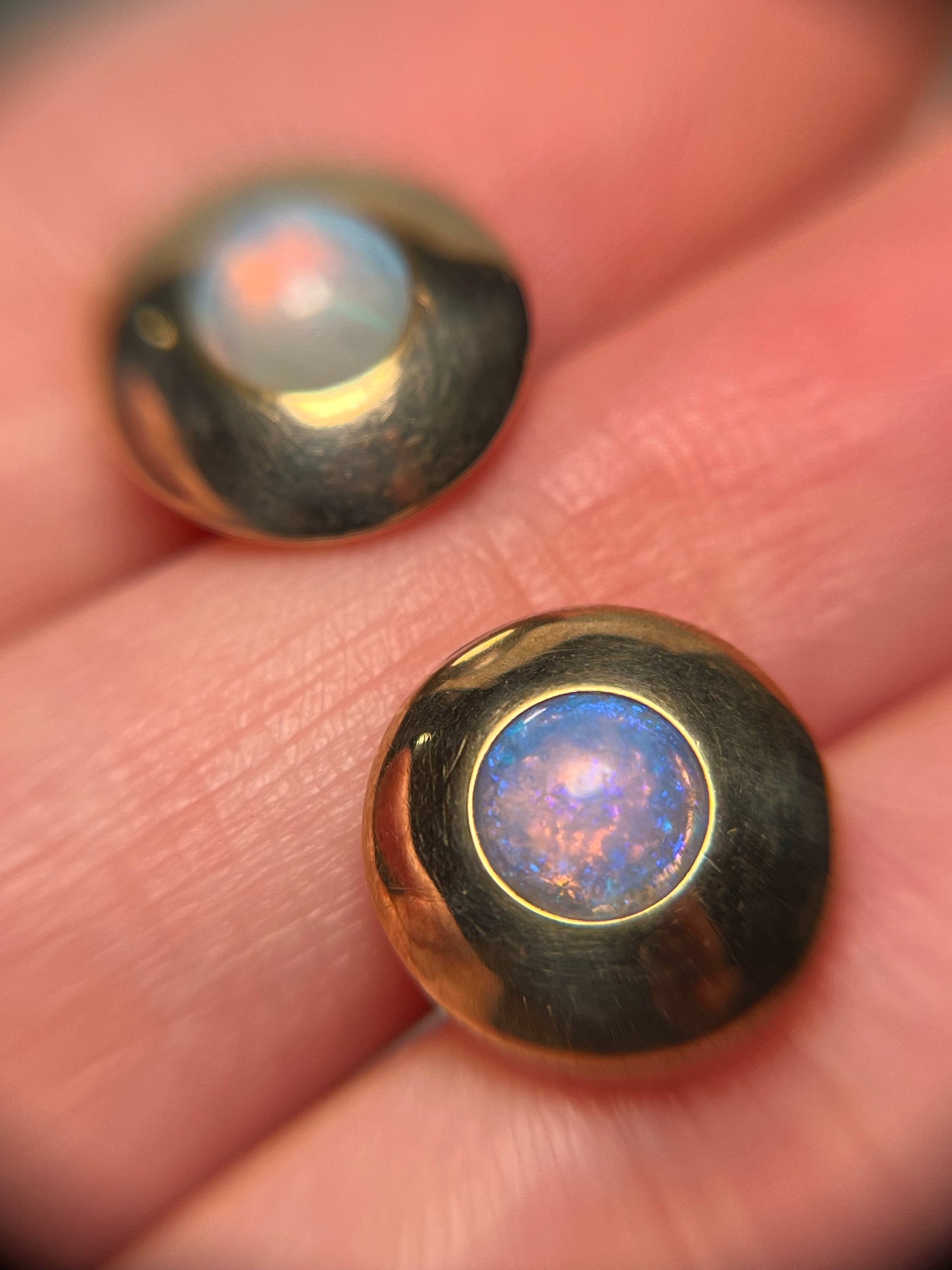 Antique 9K Gold and Opal Cufflinks