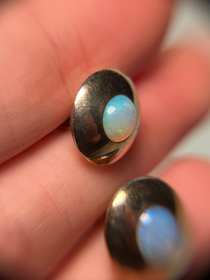 Antique 9K Gold and Opal Cufflinks