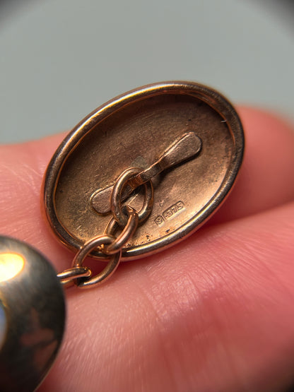 Antique 9K Gold and Opal Cufflinks
