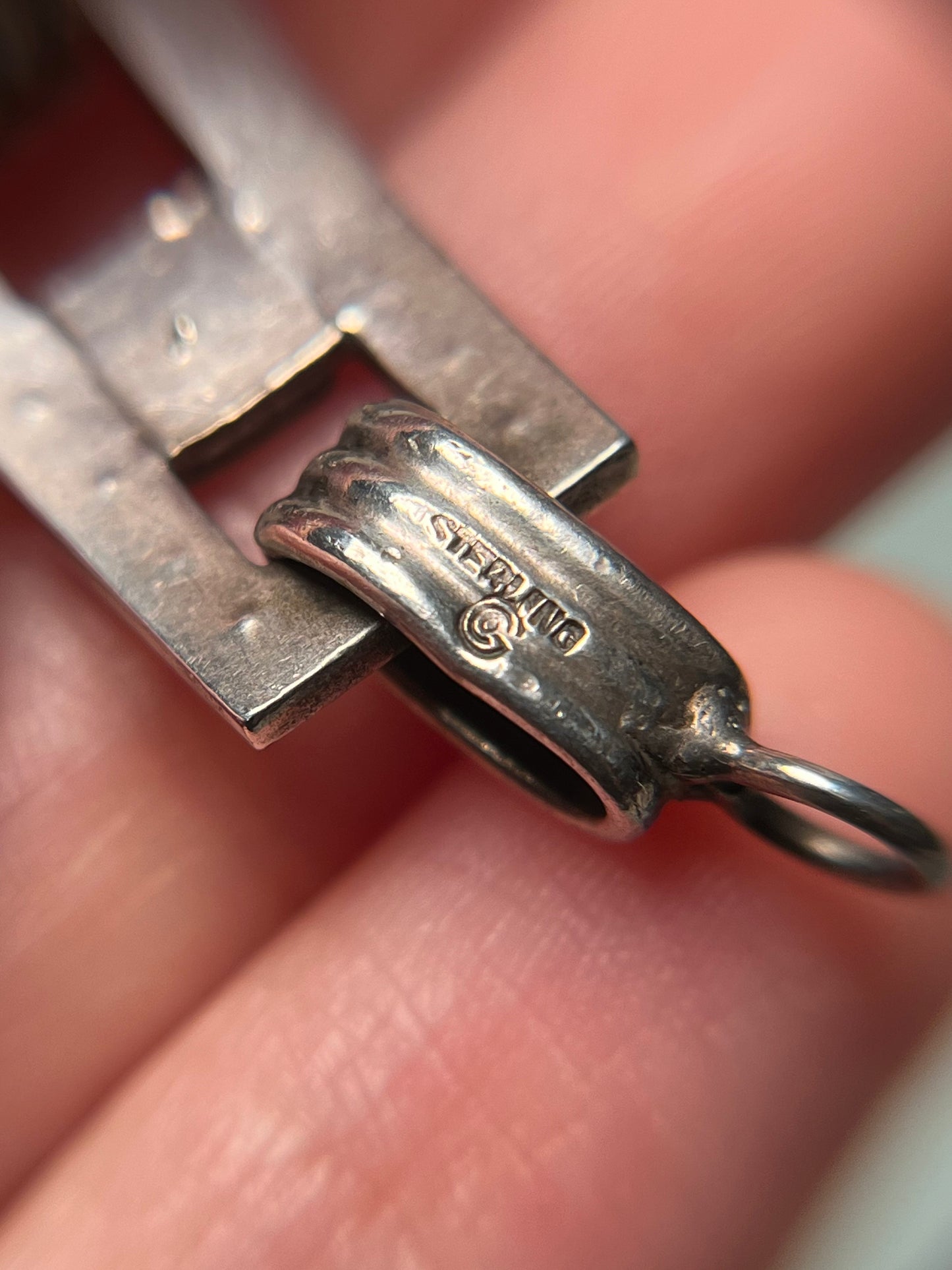 Antique Art Deco Sterling and Paste Bracelet