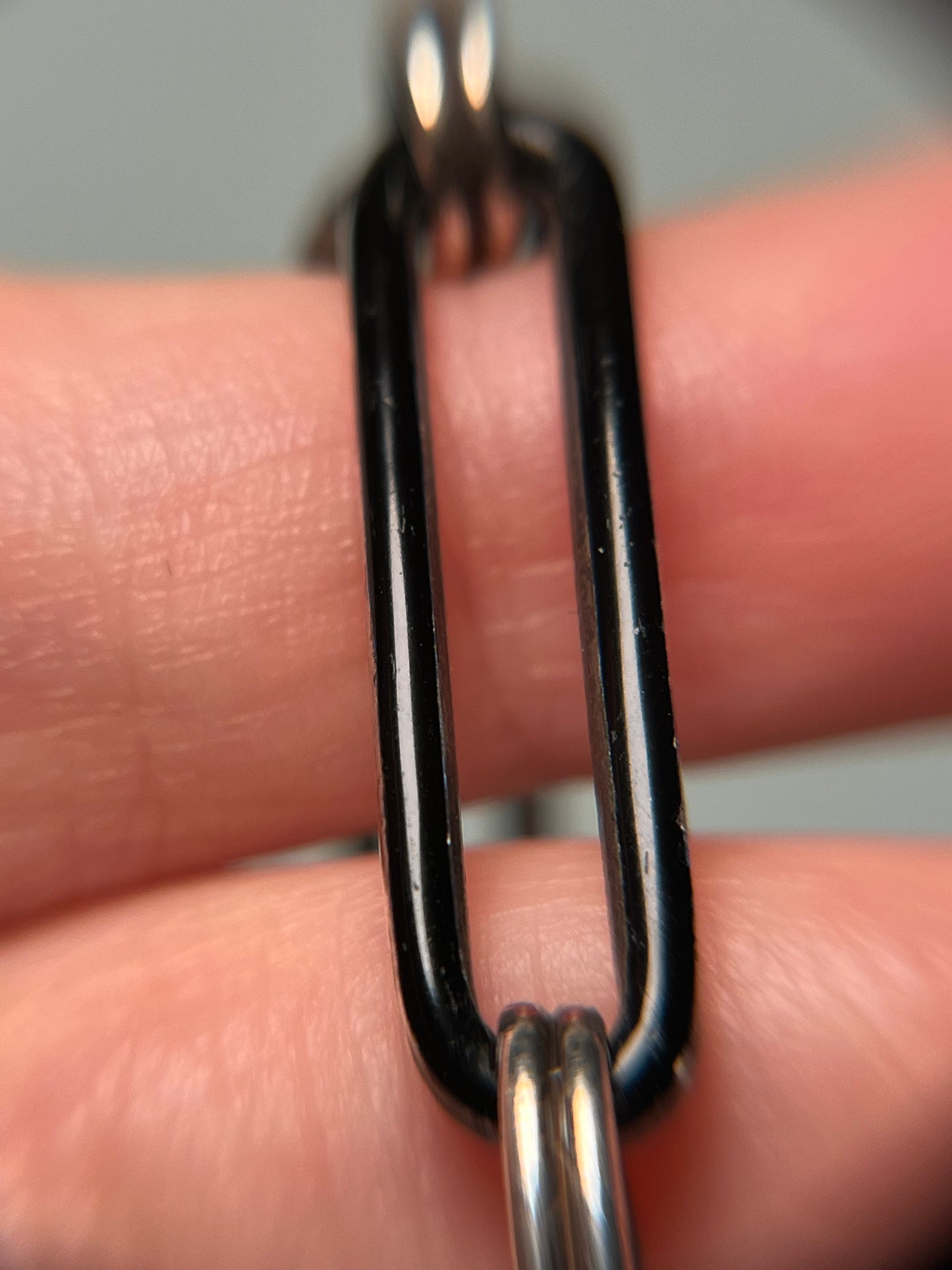 Antique Sterling Bracelet with Black and Cobalt Enamel