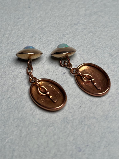 Antique 9K Gold and Opal Cufflinks