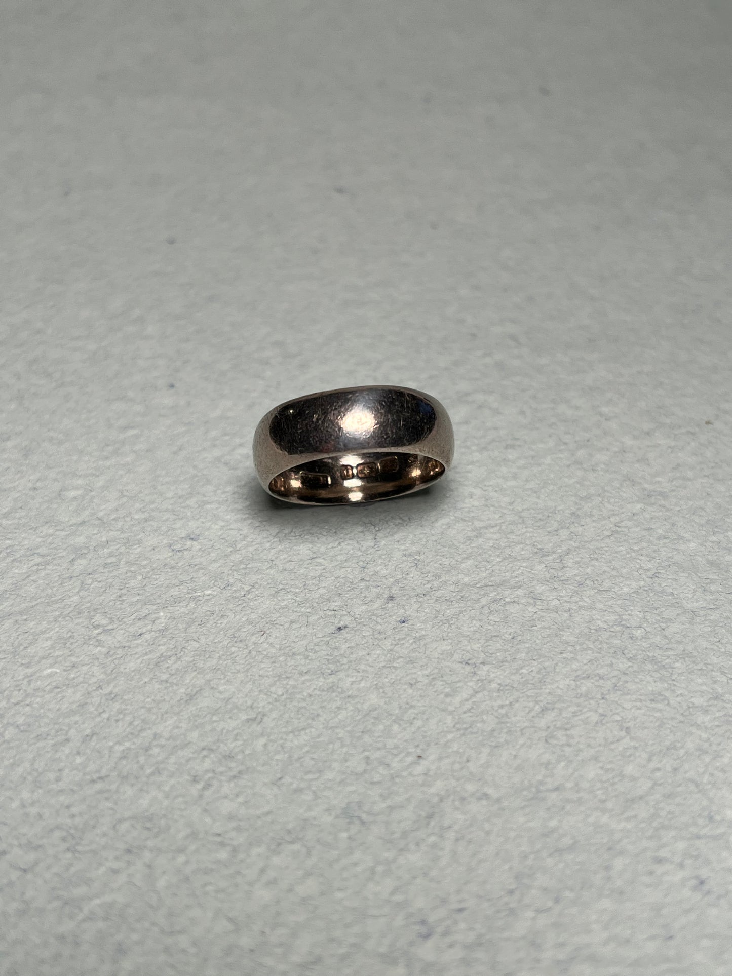 Antique Victorian Silver Wedding Band, 1881