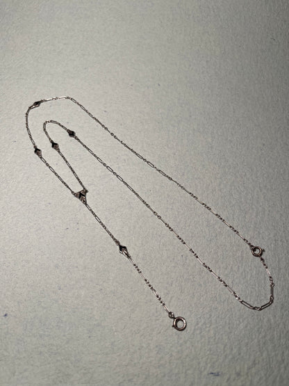 Sterling and Enamel Art Deco Lariat