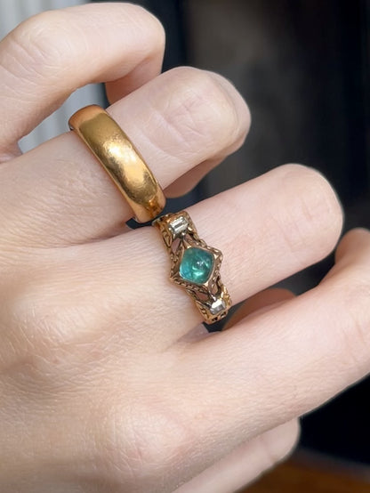 18th Century Emerald and Diamond Ring